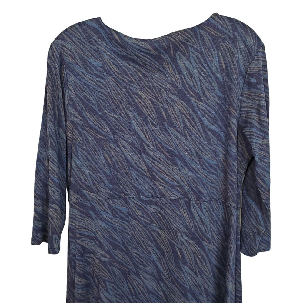 Horny Toad Size L Dress Rosa Linda Fulham A-line Ruched Pullover Organic Cotton - Picture 5 of 11